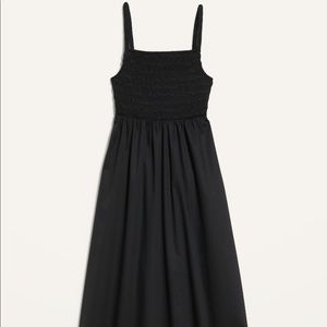 Old Navy smocked open back midi dress